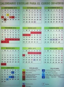 calendario escolar aragon 14-15
